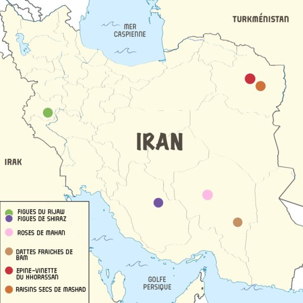 carte filières bio iran