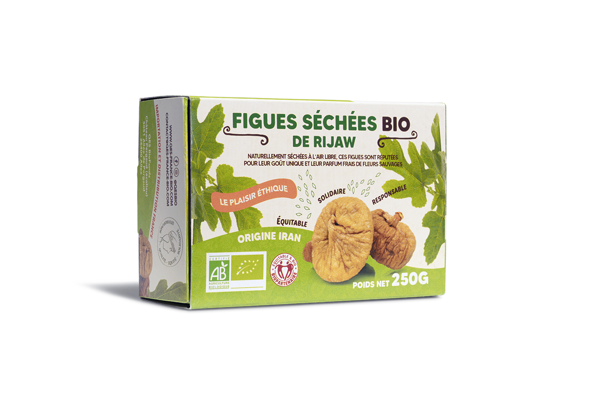 Figues séchées bio du Rijaw - barquette de 250gr -QÉS BIO