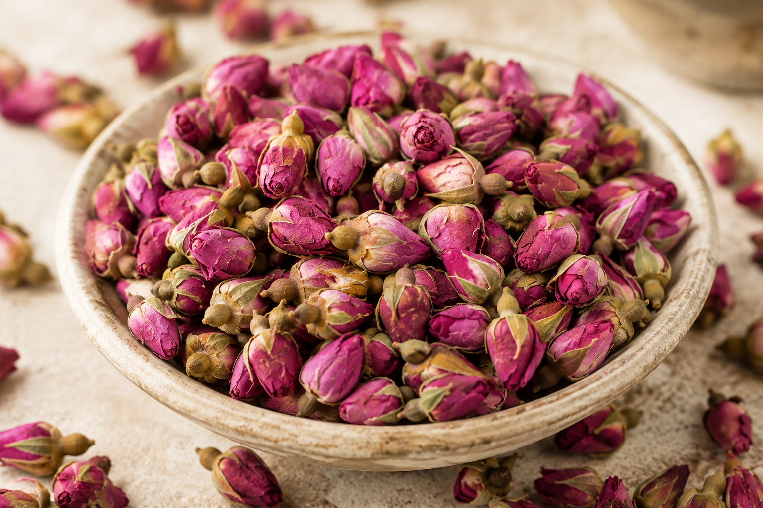 Boutons de rose de Damas bio – 100gr
